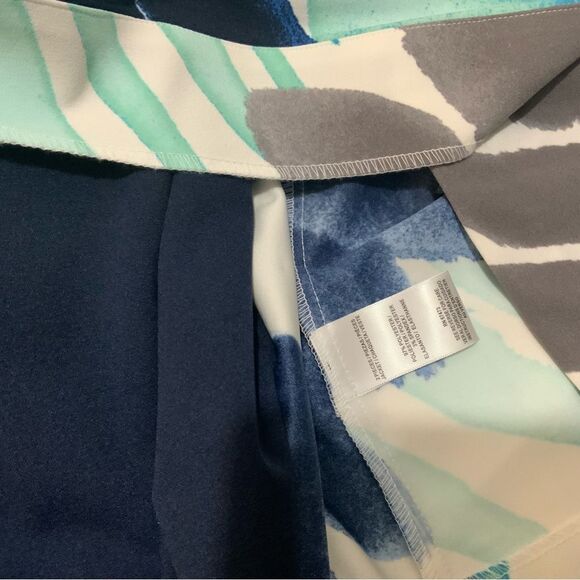 Danny and Nicole Sleeveless Dress Jacket Set 10 Blue Sheat Cardigan Color Wave - Picture 11 of 12